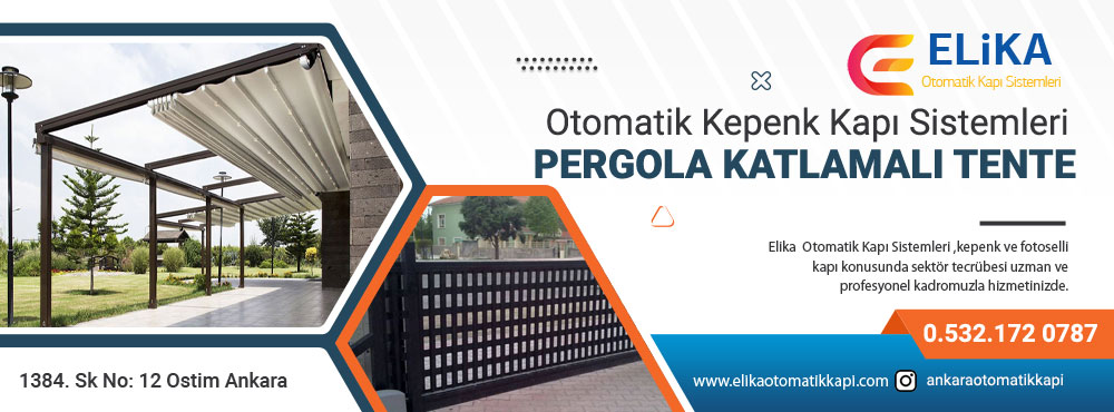 Pergola Katlamalı Tente